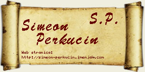 Simeon Perkučin vizit kartica